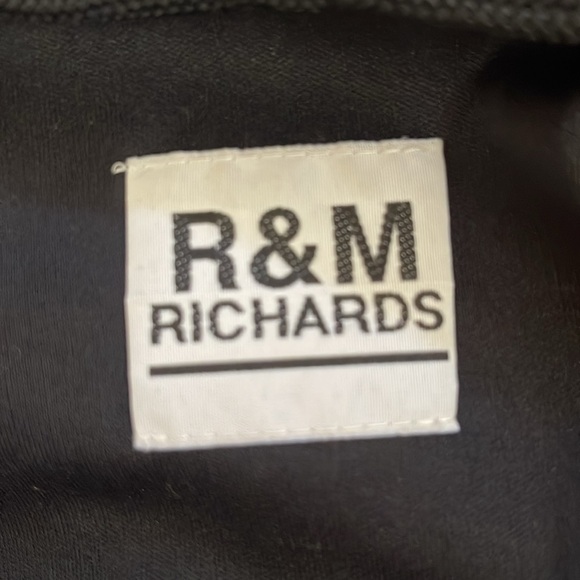 NWOT R & M Richards black and white sleeveless striped long gown. Size XXL - Picture 4 of 4